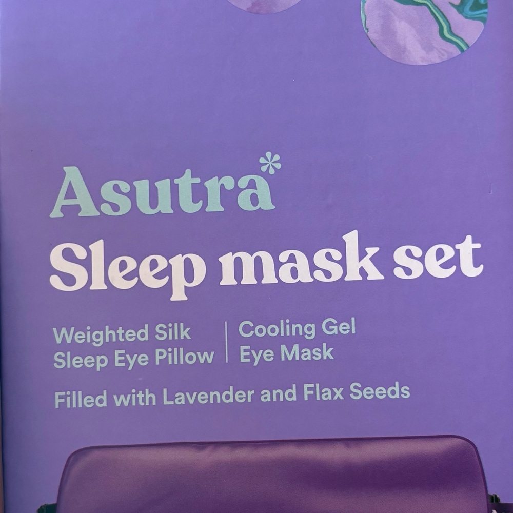 Asutra Purple Sleep Mask Set